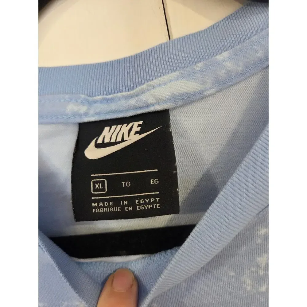 Nike Blue USA Topography Boxy Crop XL Tee